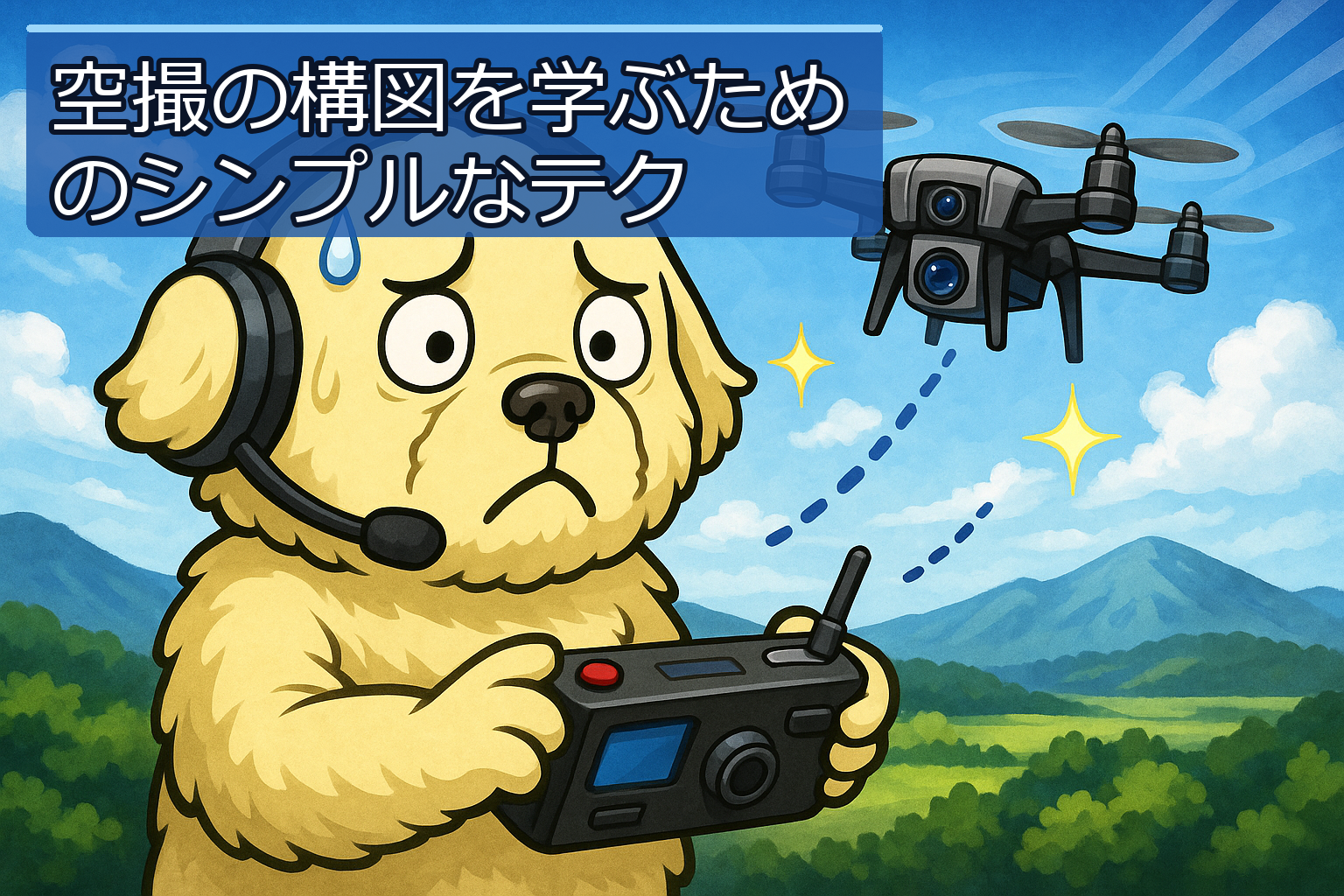 空撮の構図を学ぶためのシンプルなテクニック