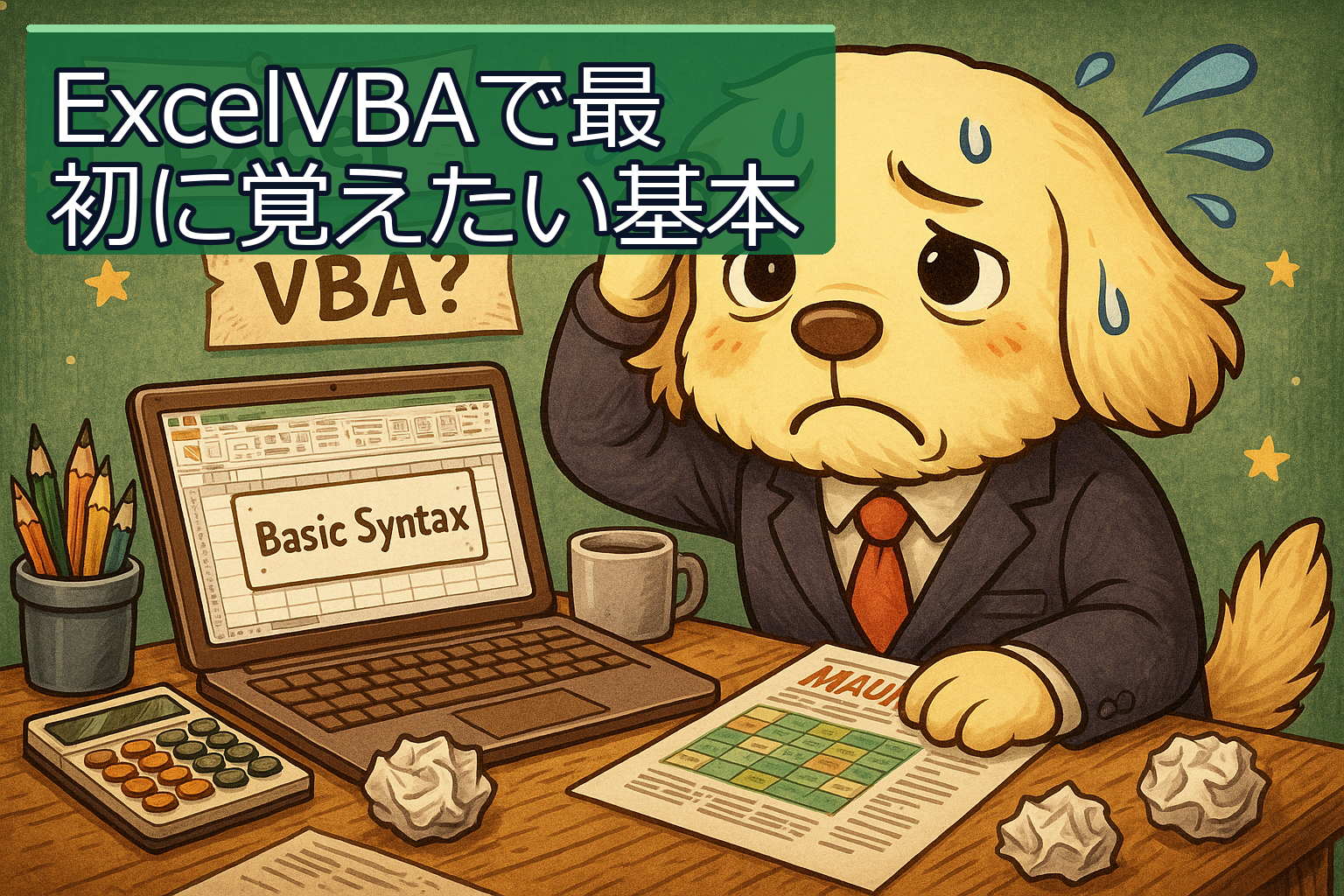 Excel VBAで最初に覚えたい基本構文まとめ